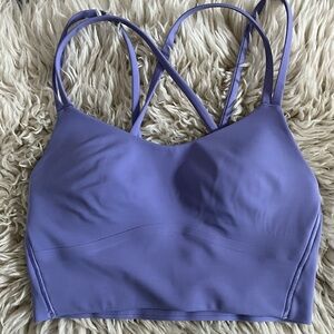 Lululemon Line a Cloud long line bra B/C sz 2 dark lavender NWT